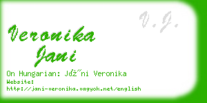 veronika jani business card